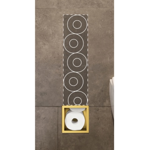 WALL-BOX PAPER 3 Gold - Magazynek na papier złoty