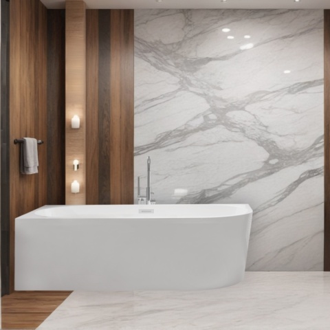 Wanna wolnostojąca narożna lewa AVOLA WHITE - 160 x 80 cm