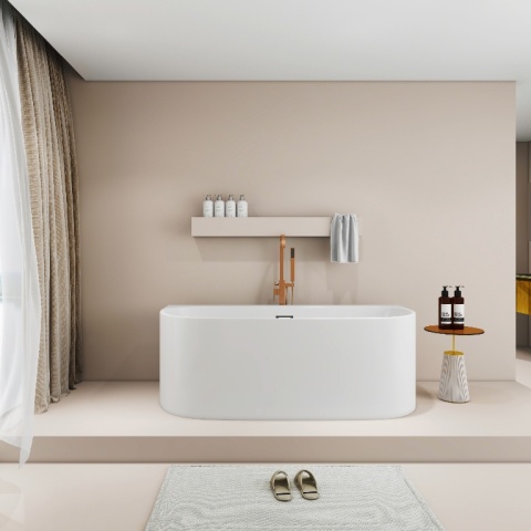 Wanna wolnostojąca przyścienna VIVA WHITE - 160 x 75 cm