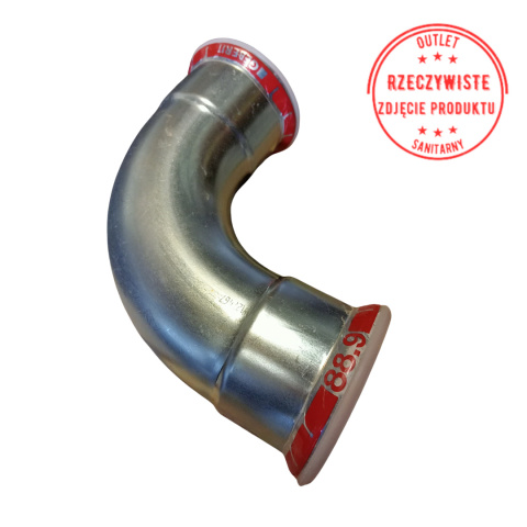 Kolano dwukielichowe Geberit Mapress C-Stahl d88,9 90° Kolano dwukielichowe Geberit Mapress C-Stahl d88,9 90°