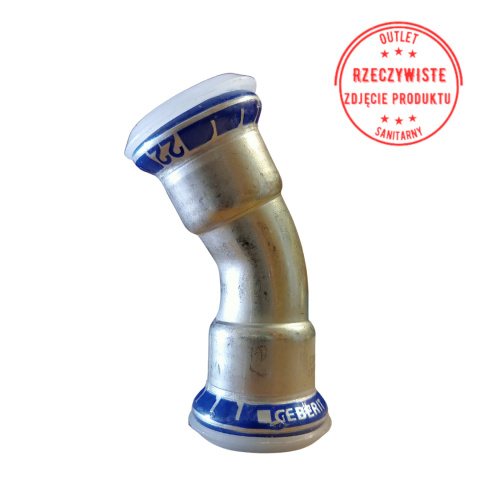 Kolano dwukielichowe Geberit Mapress Edelstahl d22 30° Kolano dwukielichowe Geberit Mapress Edelstahl d22 30°