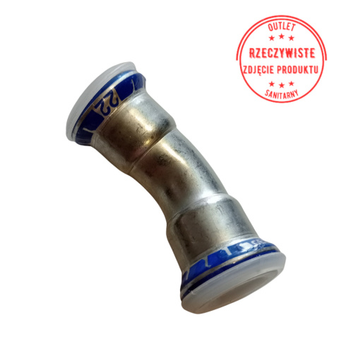 Kolano dwukielichowe Geberit Mapress Edelstahl d22 30° Kolano dwukielichowe Geberit Mapress Edelstahl d22 30°