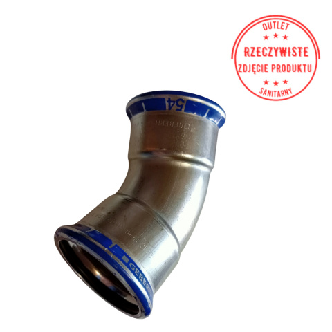 Kolano dwukielichowe Geberit Mapress Edelstahl d54 45° Kolano dwukielichowe Geberit Mapress Edelstahl d54 45°