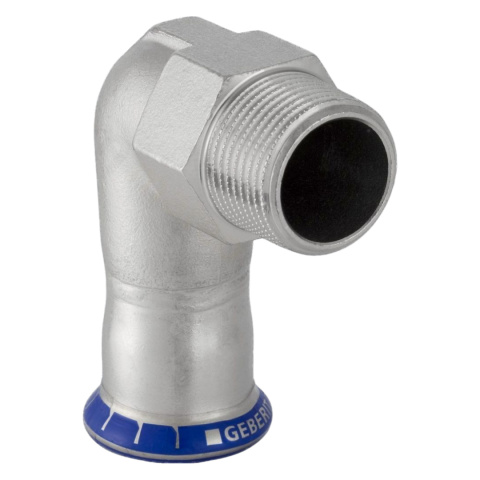 Kolano przejściowe Geberit Mapress Edelstahl GZ 18x1/2'' 90° Kolano przejściowe Geberit Mapress Edelstahl GZ 18x1/2'' 90°
