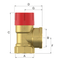 Zawór bezpieczeństwa Prescor DN20 3/4" 1,5 bar