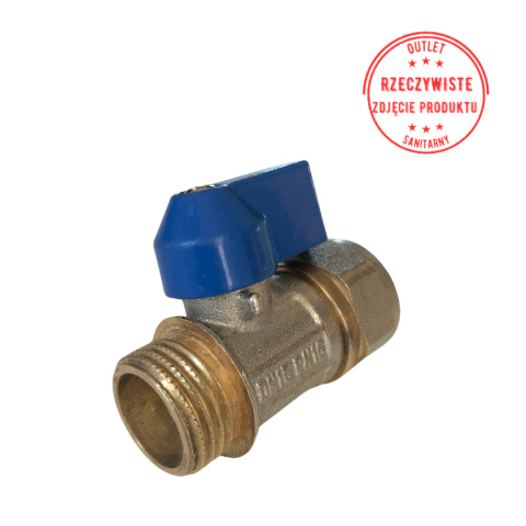 Zawór kulowy DN15 1/2'' PN16 (towar wyprzedażowy) Zawór kulowy DN15 1/2'' PN16 (towar wyprzedażowy)
