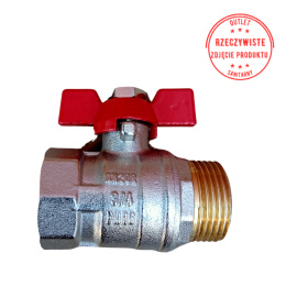 Zawór kulowy DN20 3/4'' PN16 z motylkiem