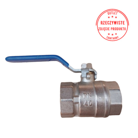 Zawór kulowy DN25 1'' PN40 z rączką Zawór kulowy DN25 1'' PN40 z rączką