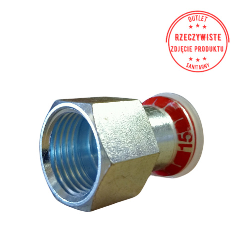 Złączka Geberit Mapress C-Stahl GW 15x1/2'' Złączka Geberit Mapress C-Stahl GW 15x1/2''