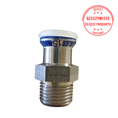 Złączka Geberit Mapress Edelstahl GZ 15x1/2'' Złączka Geberit Mapress Edelstahl GZ 15x1/2''