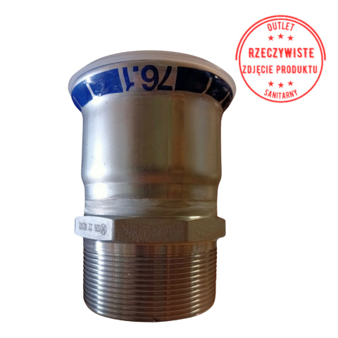 Złączka Geberit Mapress Edelstahl GZ 76,1x2 1/2'' Złączka Geberit Mapress Edelstahl GZ 76,1x2 1/2''