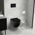 Deska wolnoopadająca czarna do miski WC - LUNA, LUXA