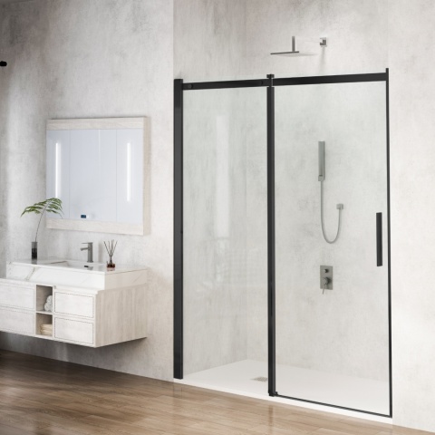 Drzwi prysznicowe rozsuwane Porta - BLACK 120 cm