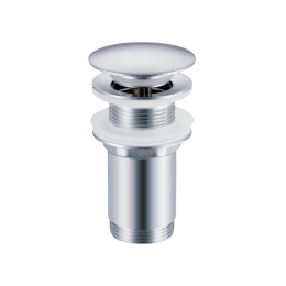 Korek umywalkowy mosiężny Klik Klak C bez przelewu Chrom