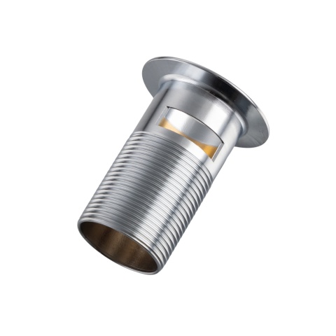 Korek umywalkowy mosiężny Klik Klak G z koszyczkiem i przelewem Chrom