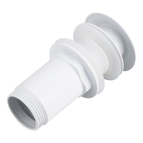 Korek umywalkowy mosiężny Klik Klak model C bez przelewu Biały