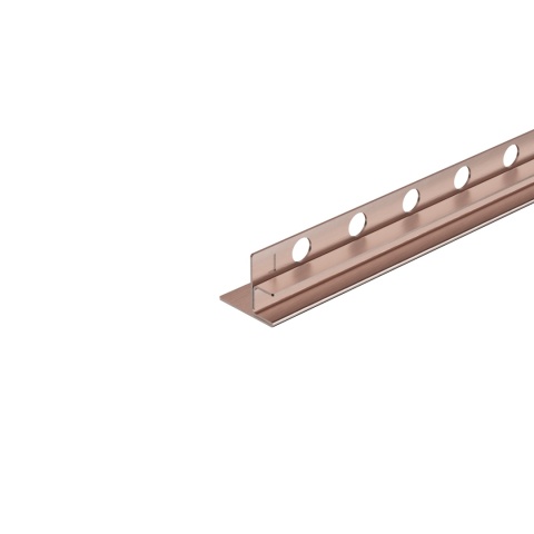 Listwa spadkowa do szkła lewa 120 cm miedziana