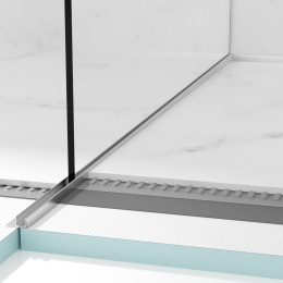 Listwa spadkowa do szkła lewa 170 cm inox