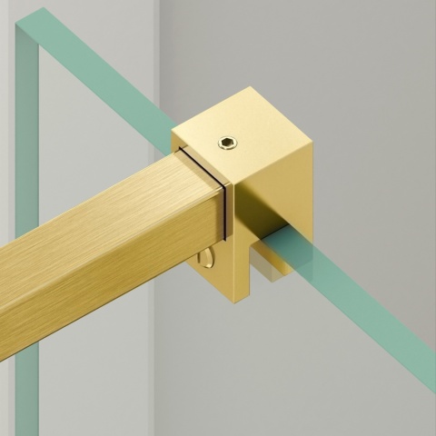 Ścianka prysznicowa Beira 100 x 200 cm transparentna 8 mm złota