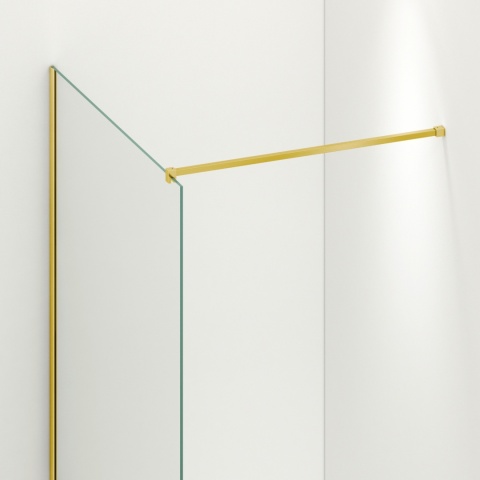 Ścianka prysznicowa Beira 110 x 200 cm transparentna 8 mm złota