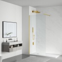 Ścianka prysznicowa Beira 110 x 200 cm transparentna 8 mm złota