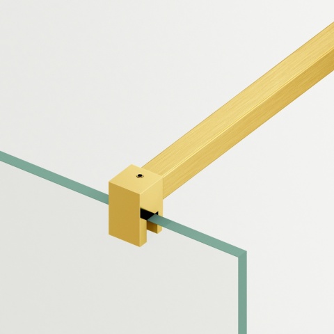 Ścianka prysznicowa Beira 120 x 200 cm transparentna 8 mm złota