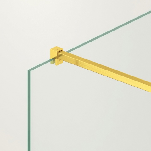 Ścianka prysznicowa Beira 50 x 200 cm transparentna 8 mm złota