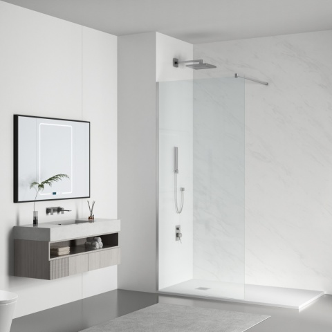 Ścianka prysznicowa Beira 60 x 200 cm transparentna 8 mm chrom