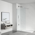 Ścianka prysznicowa Beira 90 x 200 cm transparentna 8 mm chrom
