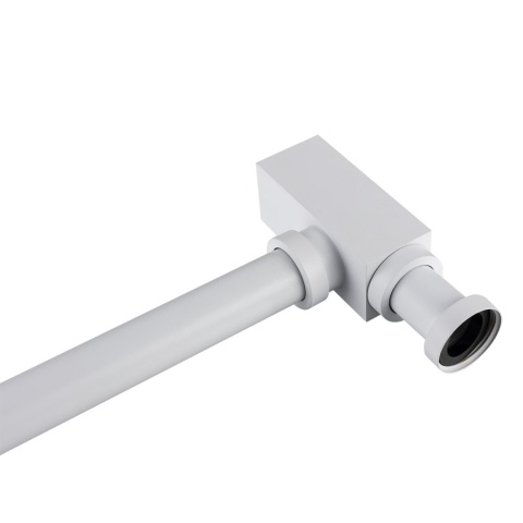 Syfon umywalkowy mosiężny kwadratowy White