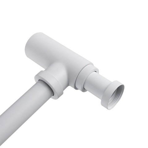 Syfon umywalkowy mosiężny okrągły White