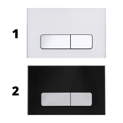 Zestaw podtynkowy WC stelaż Fix Frame Slim z białą miską WC Luxa i przyciskiem spłukującym Ixo biały