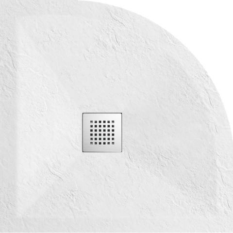 Brodzik kompozytowy półokrągły "seria FQ" Biały 90x90x2,5cm