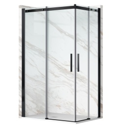 Kabina prysznicowa rozsuwana Rio - BLACK 90x90 cm