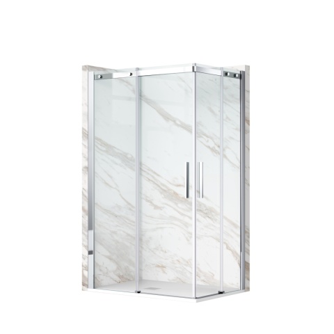 Kabina prysznicowa rozsuwana Rio - CHROM 100x100 cm