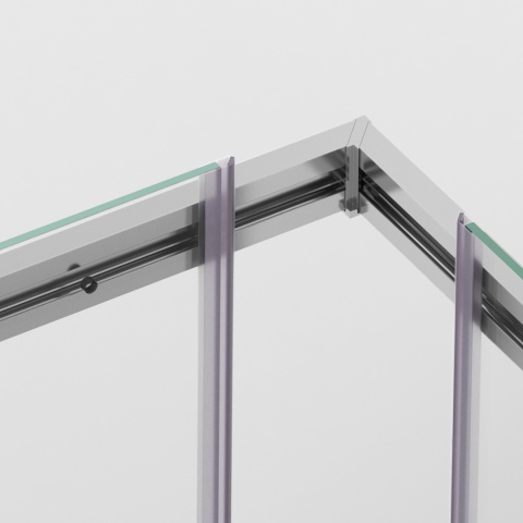 Kabina prysznicowa rozsuwana Rio - CHROM 100x100 cm