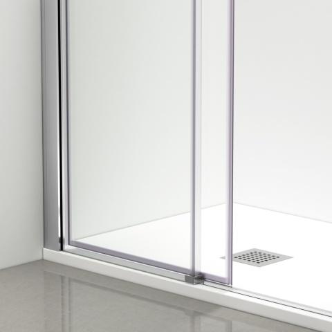 Kabina prysznicowa rozsuwana Rio - CHROM 80x100 cm