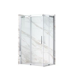 Kabina prysznicowa rozsuwana Rio - CHROM 80x80 cm