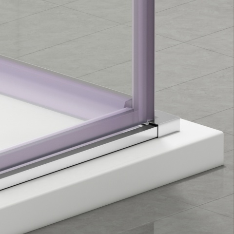 Kabina prysznicowa rozsuwana Rio - CHROM 80x80 cm