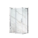 Kabina prysznicowa rozsuwana Rio - CHROM 80x90 cm