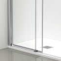 Kabina prysznicowa rozsuwana Rio - CHROM 90x100 cm