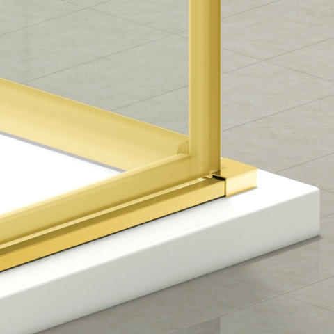 Kabina prysznicowa rozsuwana Rio - ZŁOTY 80x80 cm