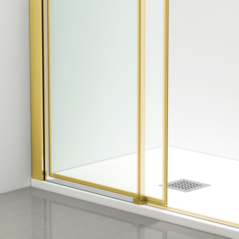 Kabina prysznicowa rozsuwana Rio - ZŁOTY 80x90 cm