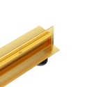 W-Drain NEXT 2w1 Odpływ liniowy ścienny 70 cm dwustronny złoty