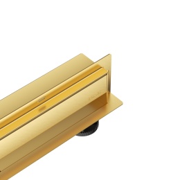 W-Drain NEXT 2w1 Odpływ liniowy ścienny 80 cm dwustronny złoty