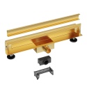 W-Drain NEXT 2w1 Odpływ liniowy ścienny 90 cm dwustronny złoty