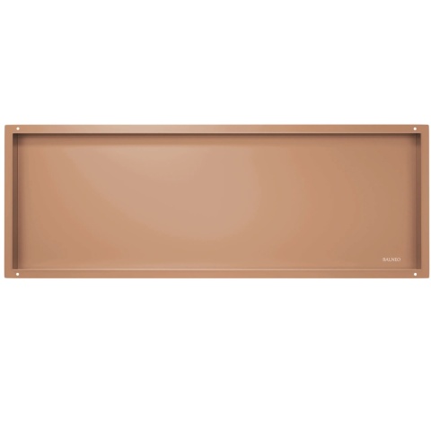 WALL-BOX NO RIM - Półka wnękowa bezramkowa COPPER 90x30x10 cm