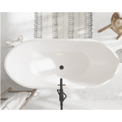 Wanna wolnostojąca PARMA z pokrywką BLACK - 170 x 72 cm