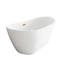 Wanna wolnostojąca PARMA z pokrywką MIRROR GOLD - 170 x 72 cm