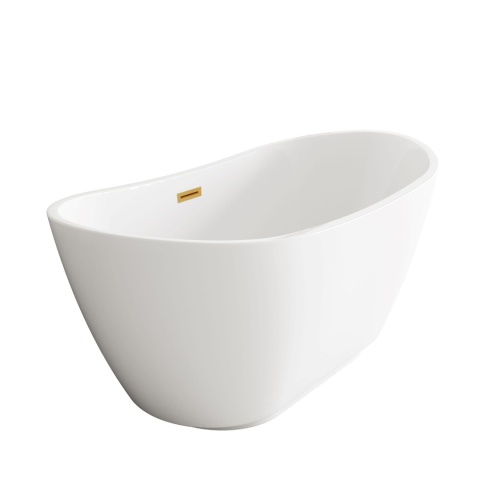 Wanna wolnostojąca PARMA z pokrywką MIRROR GOLD - 170 x 72 cm